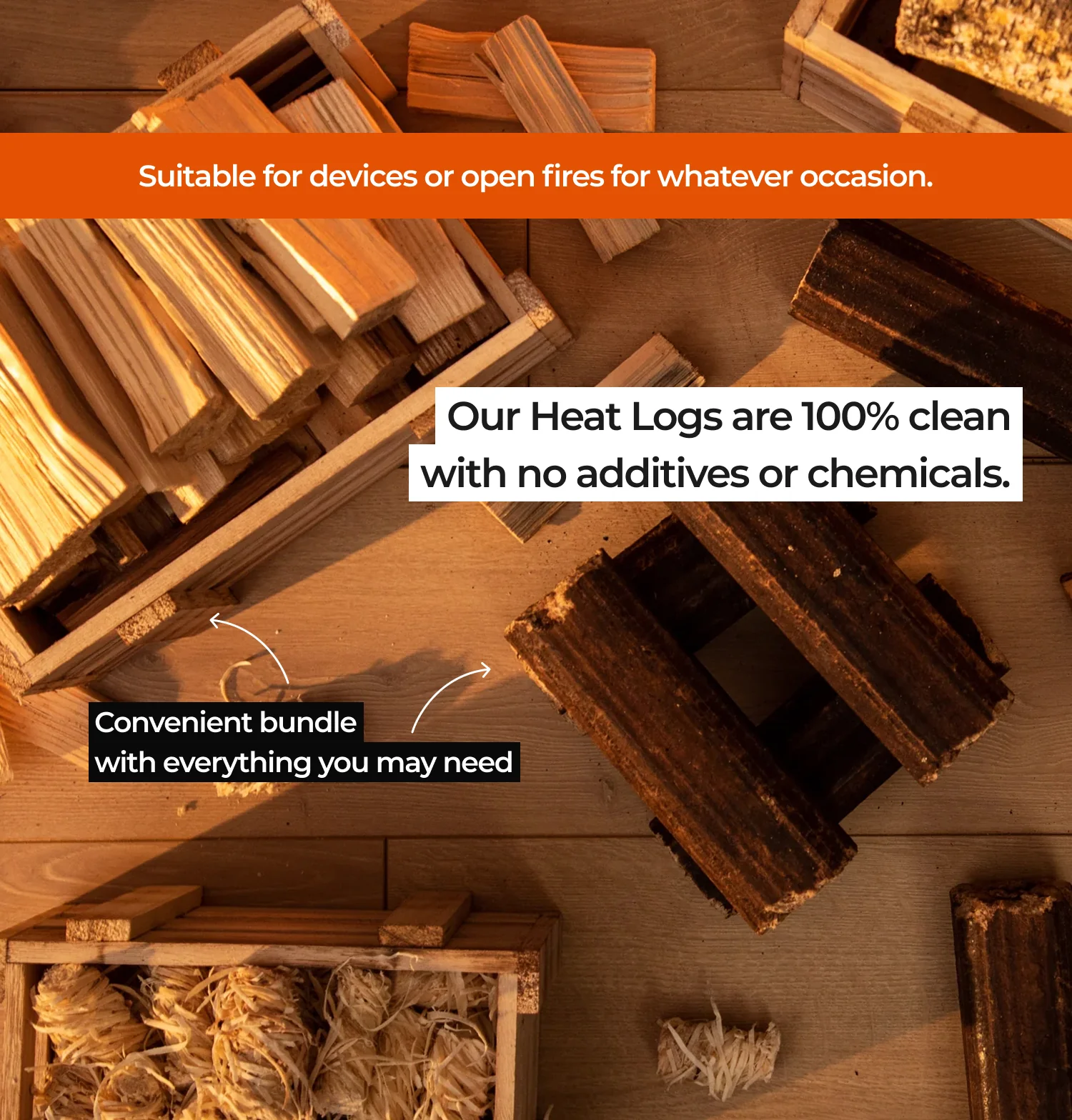 Heat Log Burner Bundle - Image 3
